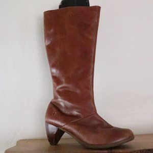 Dr. Martens Brown Leather Knee High Vanna …